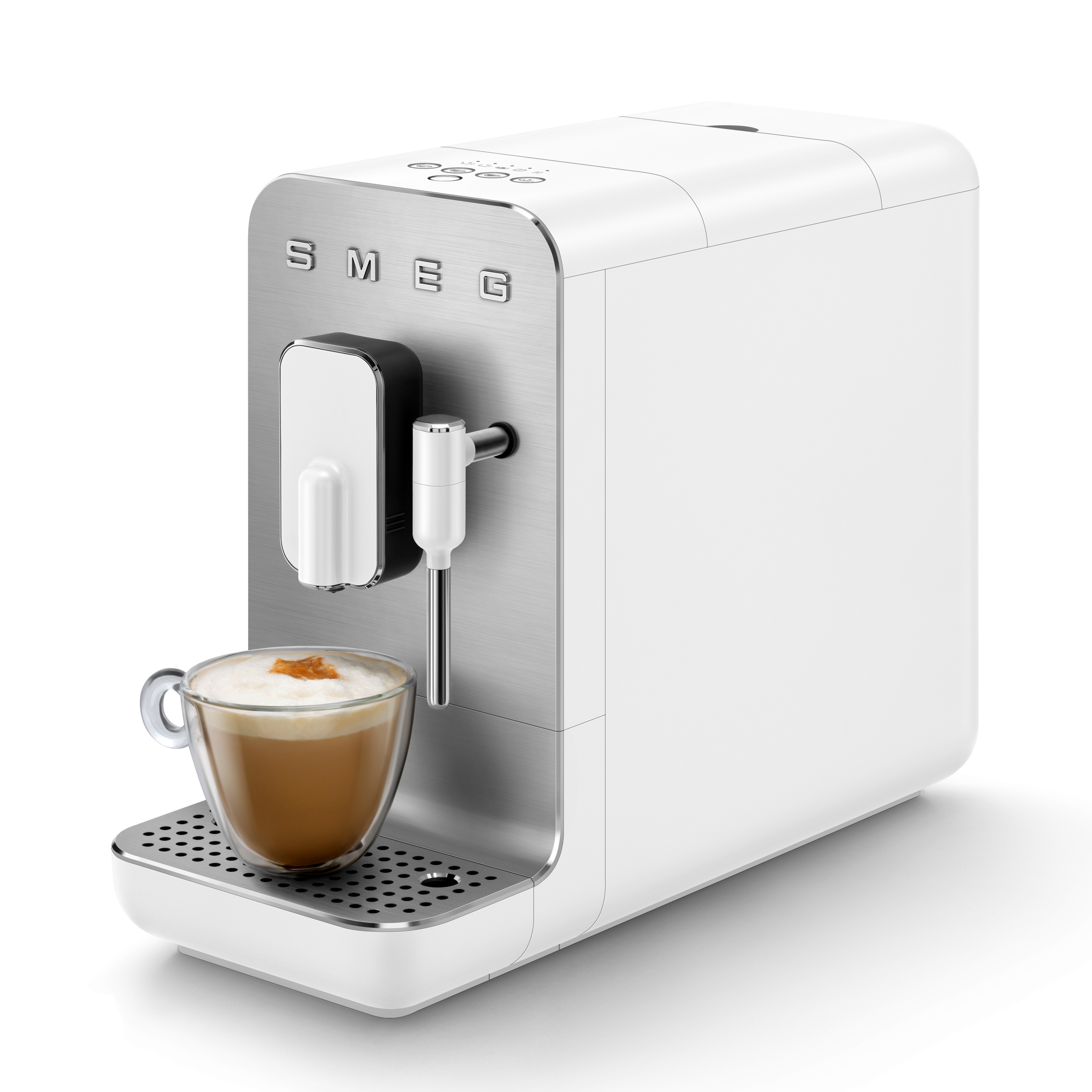 SMEG Kaffeevollautomat Kaffeemaschine Espressomaschine Kegelmahlwerk BCC02  | eBay