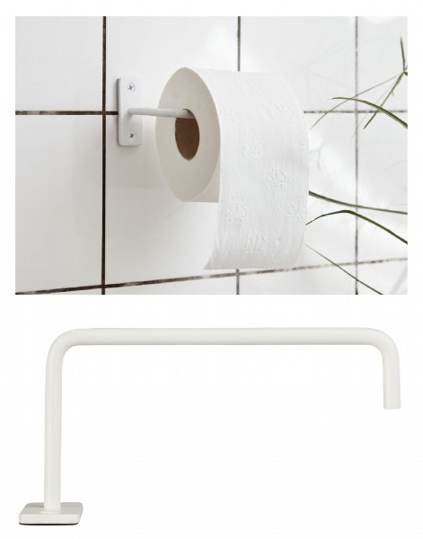 Ib Laursen - Toilettenpapierhalter WC Rollenhalter Metall Weiß 05991-11
