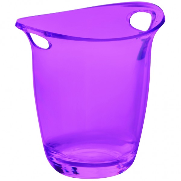 Casa Bugatti - Weinkühler Flaschenkühler Violett Acryl 3 Liter H 23cm GLLU-02181