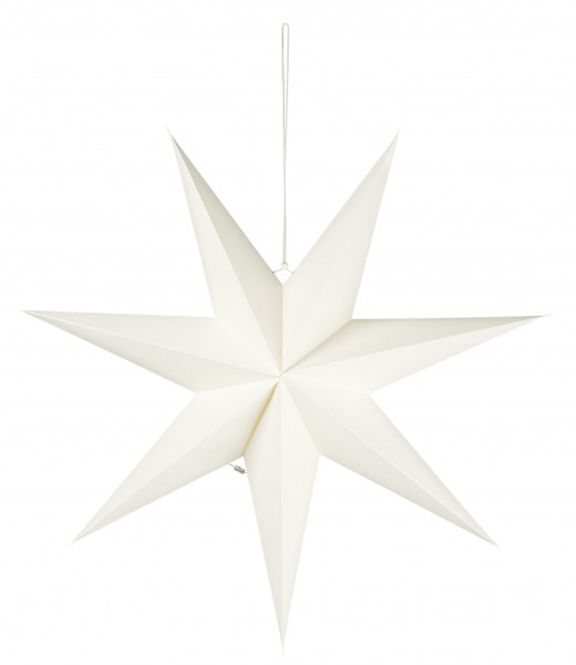 Stern Papierstern Weihnachtsstern Hängend D 60cm Weiß Ib Laursen 5103-11