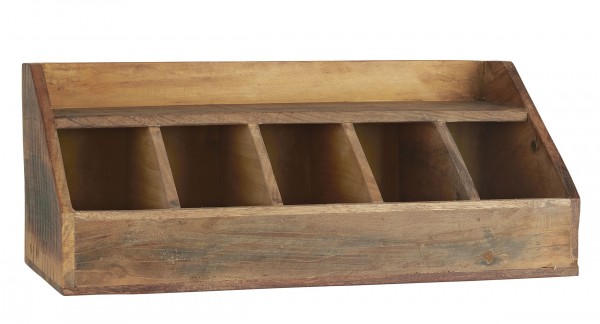 Besteckkasten Holzkiste Köcher Kiste Box Holz Unika 5 Fächer Ib Laursen 2140-00