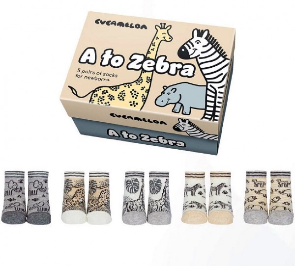 3 Paar Baby Socken 0-12 für Monate Tiere Zebra Oddsocks