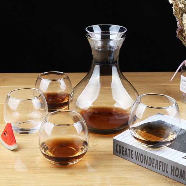 Karaffe mit 4 Gläsern 335ml Wasser Cognac Whisky-Gläser G02