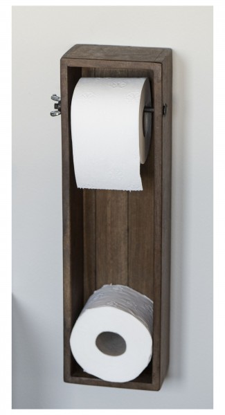Laursen Wandkiste Unika Toilettenpapierhalter WC Rollenhalter Wand Holz 3585-00