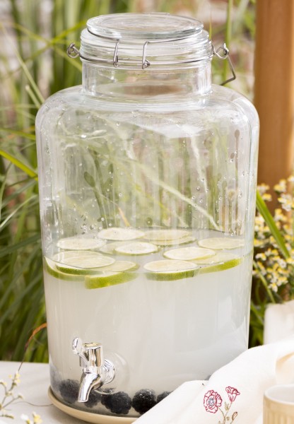 Ib Laursen - Getränkespender Wasserspender 8,45 L aus Glas mit Zapfhahn 0159-00