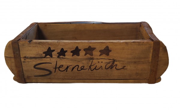 alte Ziegelform &quot;Sterneküche&quot; Unika alte Backsteinform Holz Box Kiste