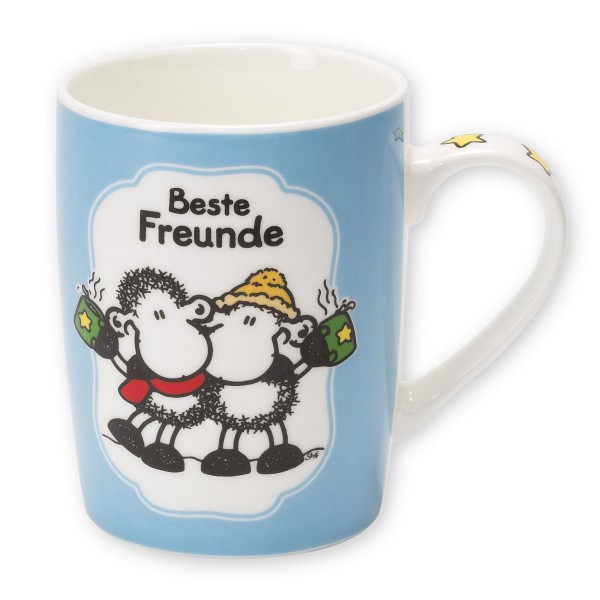 Sheepworld Tasse - &quot;Beste Freunde Winterpunsch-Rezept&quot; Wintertasse Kaffeetasse