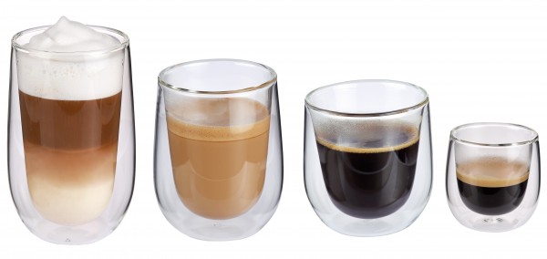Espresso Kaffee Milchkaffee Latte Macchiato Gläser cilio VERONA doppelwandig