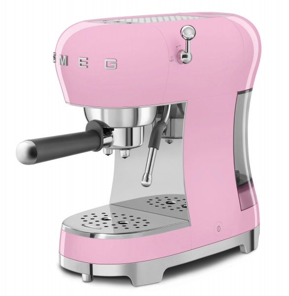 SMEG Espressomaschine mit Siebträger Kaffeemaschine Cadillac pink ECF02PKEU