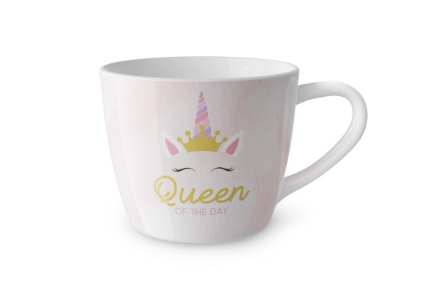 Kaffeetasse Teetasse Tasse Maxi Becher für dich la vida &quot;Queen ..the Day&quot; 910773