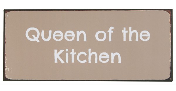 Ib Laursen - Schild Blechschild Metallschild &quot;Queen of the Kitchen&quot; 70178-00