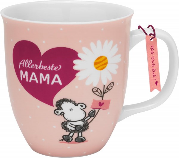 Tasse Tee Kaffeetasse Kaffeebecher Geschenk Muttertag 40cl Sheepworld MAMA 48606
