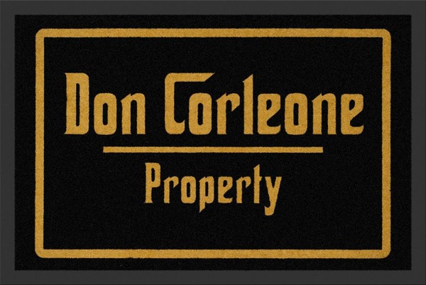 Rockbites - Fußmatte &quot;Don Corleone Property&quot; Schwarz Nr.150 (100680) Türmatte