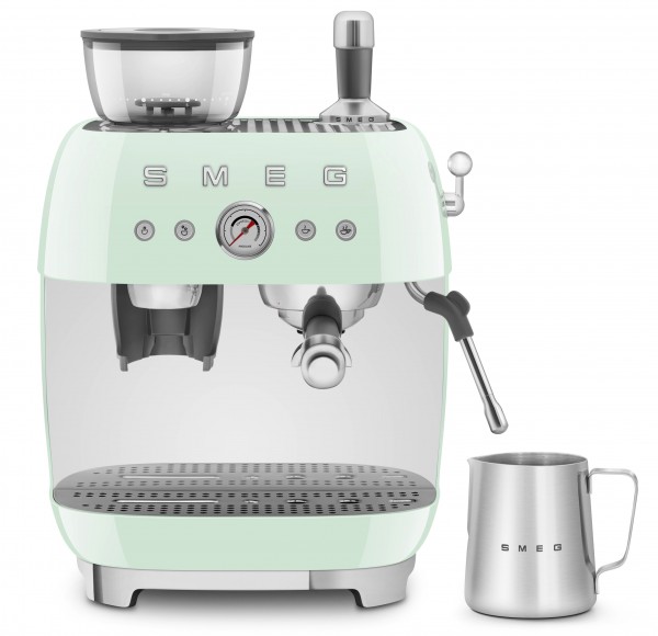 SMEG Espressomaschine Siebträger Kaffeemaschine Pastellgrün EGF03PGEU