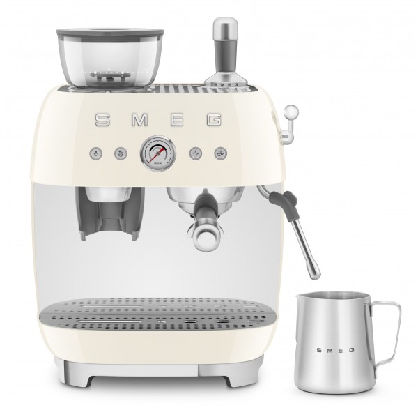 SMEG Espressomaschine Siebträger Kaffeemaschine creme EGF03CREU
