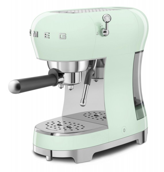 SMEG Espressomaschine mit Siebträger Kaffeemaschine Pastellgrün ECF02PGEU