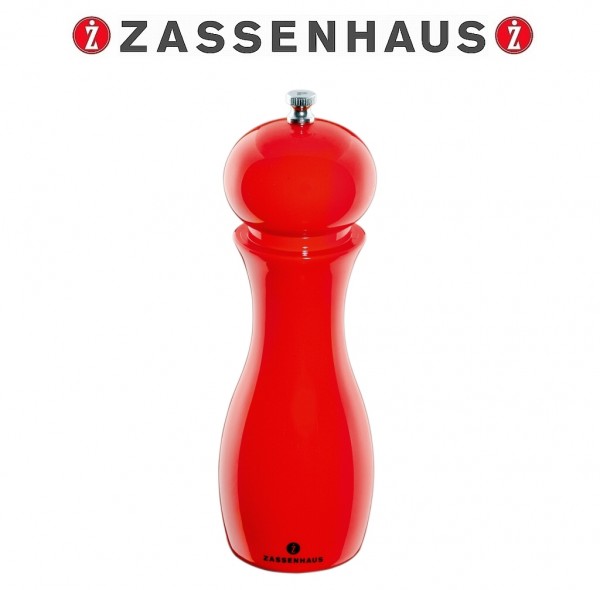 Zassenhaus - Salzmühle Düsseldorf 19cm rot glänzend Gewürzmühle 035520