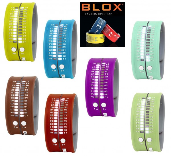 Auswahl Blox Fashion Timestrap LED Unisex Uhr LED Silikon