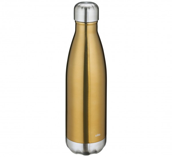Trinkflasche Isoliertrinkflasche Edelstahl cilio ELEGANTE 0,5l gold 544435