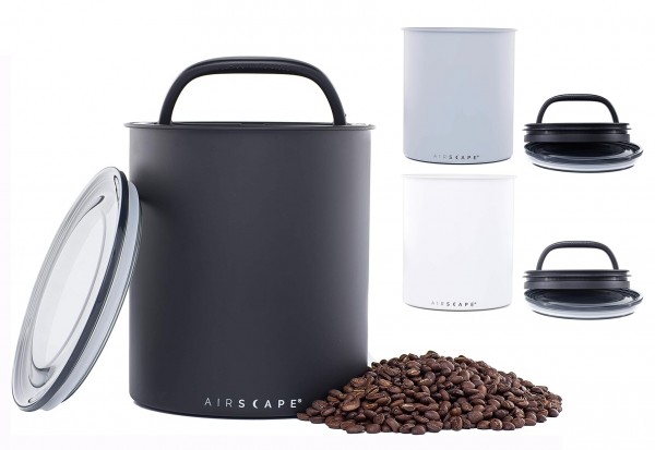 Airscape Edelstahl Kaffeedose Vorratsdose luftdicht 4,7L Auswahl Farbe