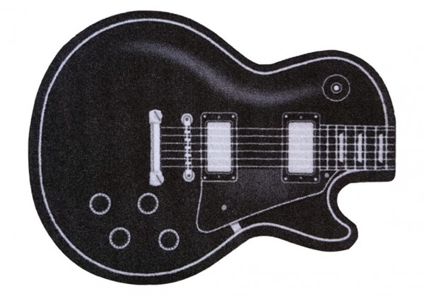 Rockbites - Fußmatte &quot;Guitar Gitarre Kontur&quot; Schwarz Nr.171 (100985) Türmatte