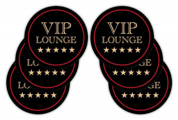 Rockbites - 6er Set Untersetzer Glasuntersetzer VIP Lounge 101227