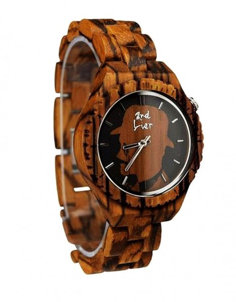 Damen Armbanduhr Holzuhr handgemacht aus Holz 2nd Liar Hellbraun