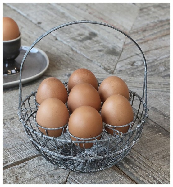 Chic Antique - Eierkorb für 7 Eier Korb Metall (61548-00)