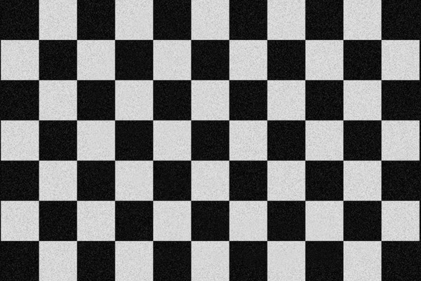 Rockbites - Fußmatte &quot;Checkered&quot; Kariert Schwarz Weiß Nr.178 Türmatte 100997