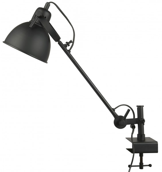 Lampe Tischlampe Montage an Tisch Regal Ablage Metall Schwarz Ib Laursen 2851-24