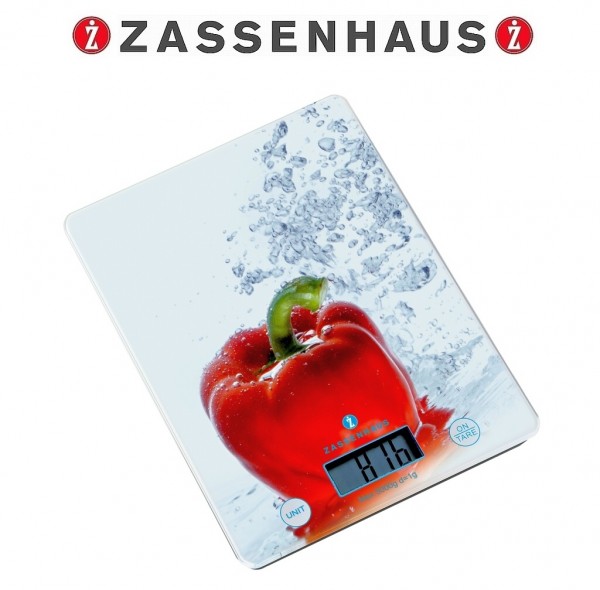 Zassenhaus - digitale Küchenwaage BALANCE Paprika 073317 Digitalwaage