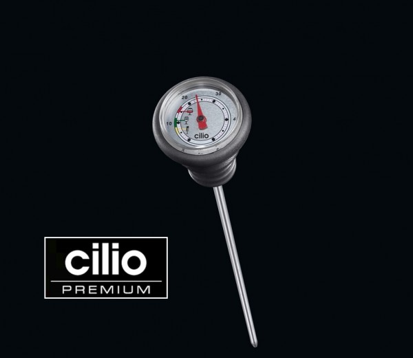 Cilio - Weinthermometer Meßbereich 0-50°C schwarz 281101