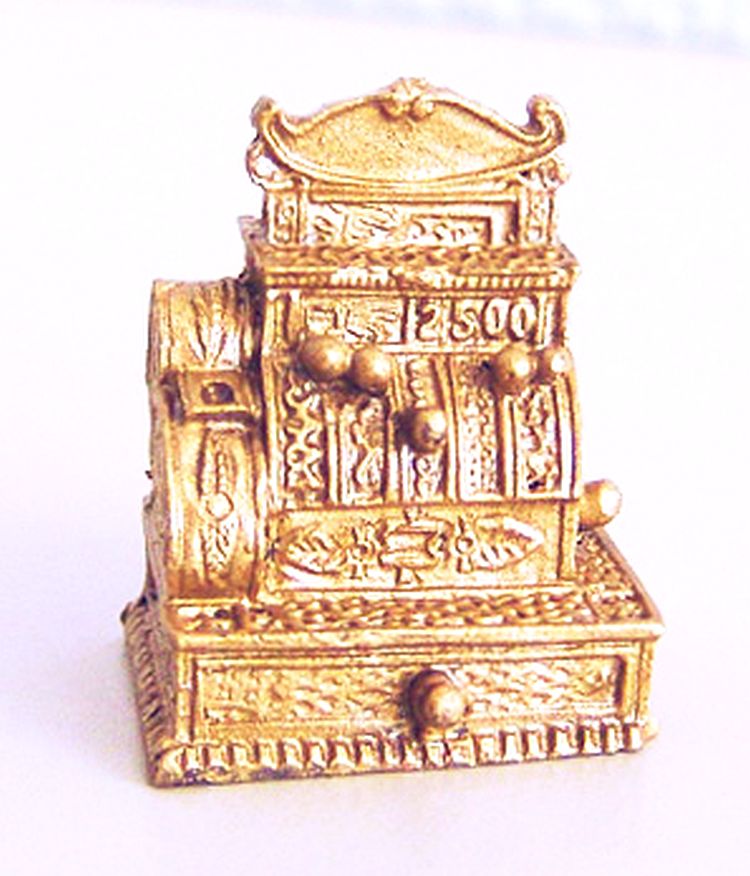 Reutter Miniaturen Tisch Goldzwiebel gedeckt 1.822/1 Kaffeetisch Puppenstube 