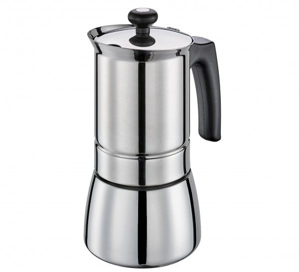 Espressokocher Kaffeebereiter Induktionsgeeignet poliert 6T cilio TOSCA 341416