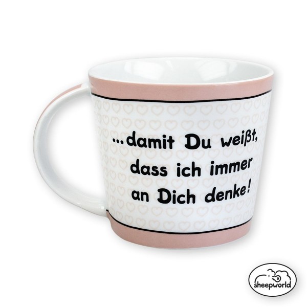 Sheepworld - Tasse &quot;... immer an Dich denke!&quot; Klein 0,33l Kaffeetasse (42690)