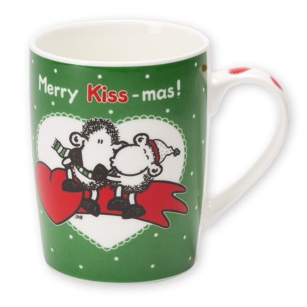 Sheepworld Tasse &quot;Merry Kiss-mas - liebsten Stern..&quot; Weihnachtstasse Kaffeetasse