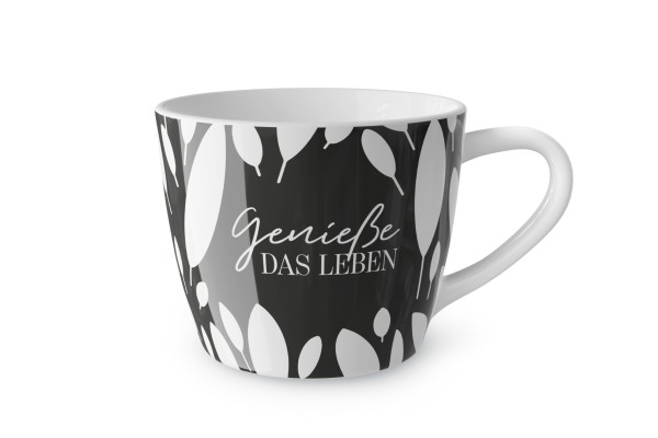 Kaffeetasse Teetasse Tasse Maxi Becher für dich la vida &quot;Geniesse Leben&quot; 910574