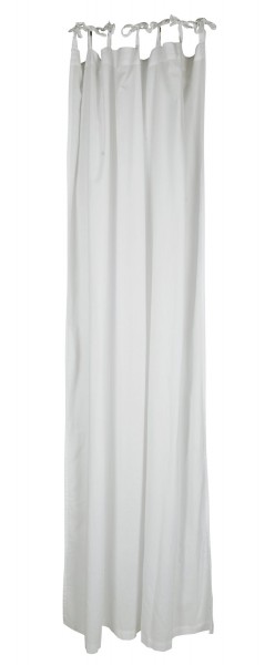 Ib Laursen - Vorhang zum Binden Weiß B 140cm x H 220cm Gardine Baumwolle 6680-11
