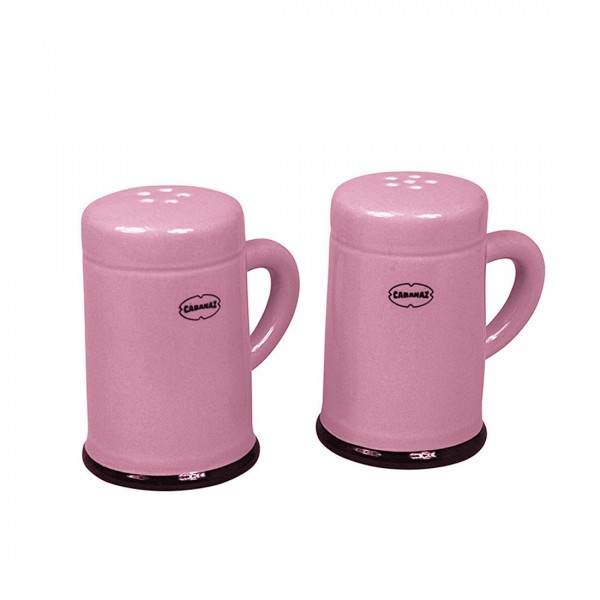 Cabanaz - Salzstreuer und Pfefferstreuer Set Keramik Pink 1201686 Gewürzstreuer
