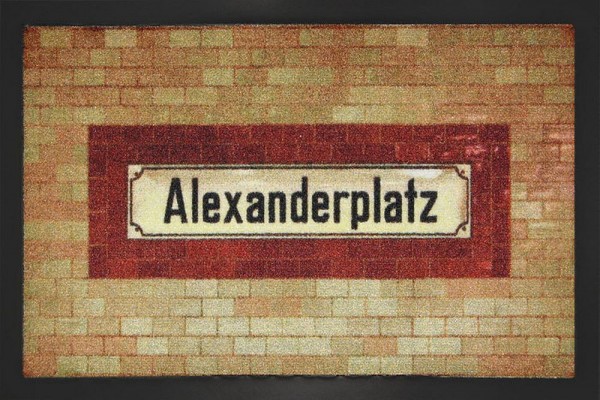 Rockbites Fußmatte &quot;Berlin Alexanderplatz&quot; Türmatte Fußabstreifer 100858 Nr.106