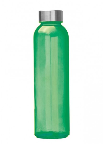 Trinkflasche Wasserflasche Getränkeflasche Glasflasche 550ml Transparent Grün