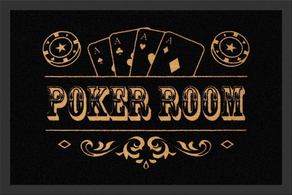 Rockbites - Fußmatte &quot;Poker Room&quot; Türmatte Fußabstreifer 59 (100779)