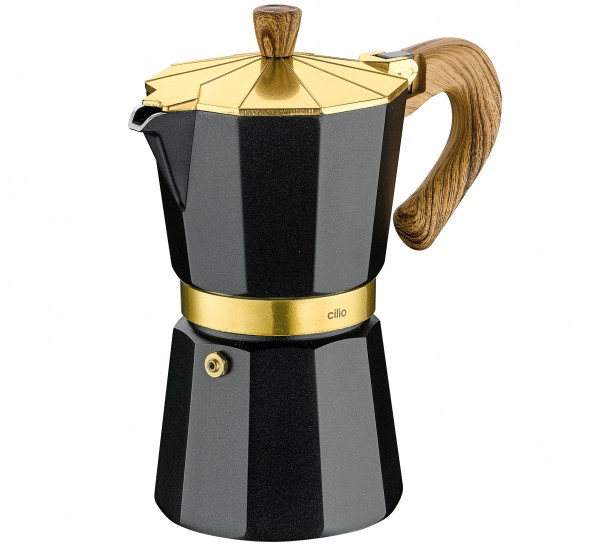 Espressokocher Kaffeebereiter Mokkakocher 6T cilio CLASSICO ORO 321432
