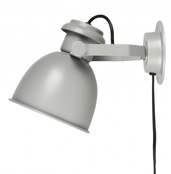 Wandlampe Wandleuchte Wandspot Lampe Metall Grau D 15cm Ib Laursen 2850-18