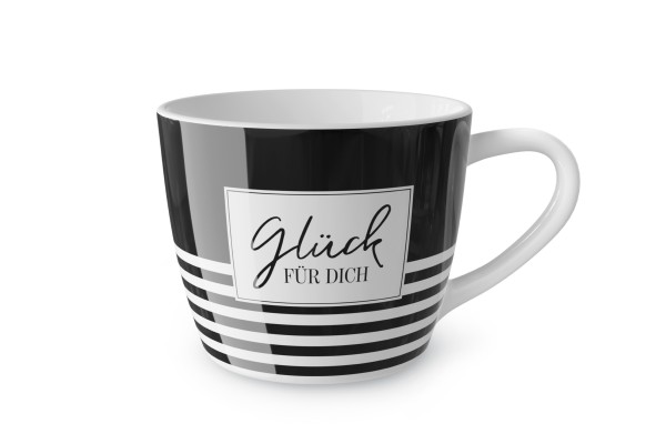 Kaffeetasse Teetasse Tasse Maxi Becher für dich la vida &quot;Glück für Dich&quot; 910571