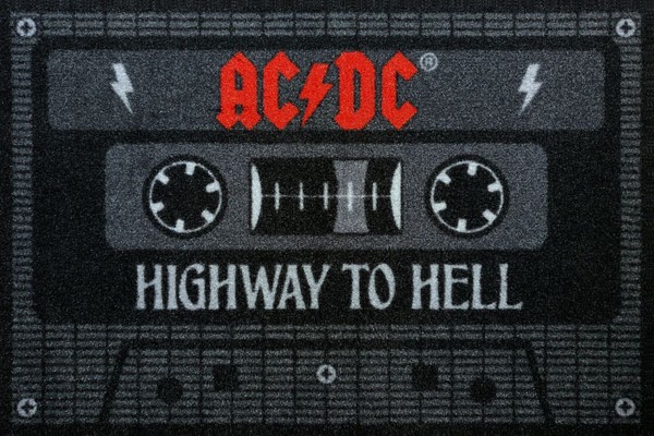 Rockbites - Fußmatte &quot;AC/DC - Tape - Highway to Hell&quot; Nr.141 (100970) Türmatte