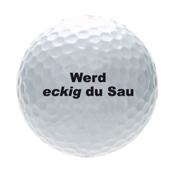 Karwen - Magnum Tour Design Golfball &quot;WERD-ECKIG-DU-SAU&quot; B99-314 Golf Bälle