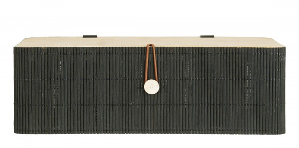 Schachtel Box Kästchen Kiste mit Deckel Schwarz Bambus Ib Laursen 1266-24