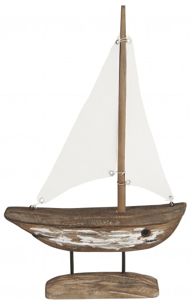 Ib Laursen - Deko Segelschiff Schiff Nautico Holz H 40,5cm x L 25,3cm (38824-14)