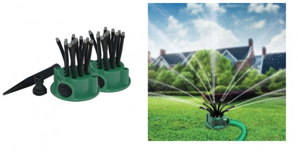 2er Set Perfect Sprinkler Rasensprenger Gartensprinkler Bewässerung FSP001